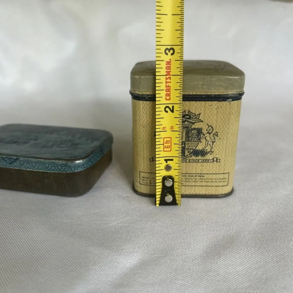 Lot of 2 Vintage Tobacco Tins Edgeworth & John Middleton Advertising USA